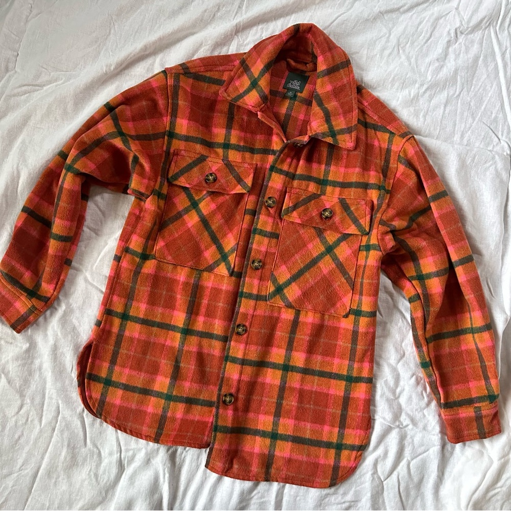 Colorful Wild fable plaid shacket